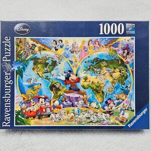 Ravensburger Puzzle Disney 1000 Mickey Mouse Goofy Earth Snow White Cinderella